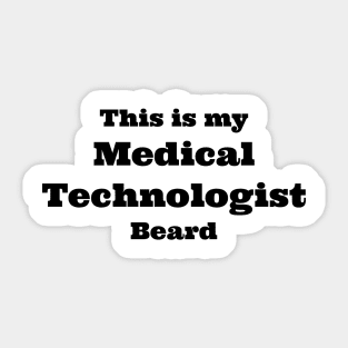 med tech beard Sticker